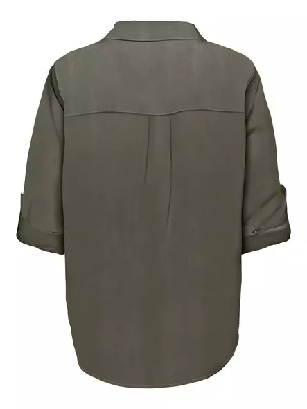 Carmakoma Blusen-Shirt 3/4 Smokey Olive - Damenblusen und -hemden - 140842 - 2