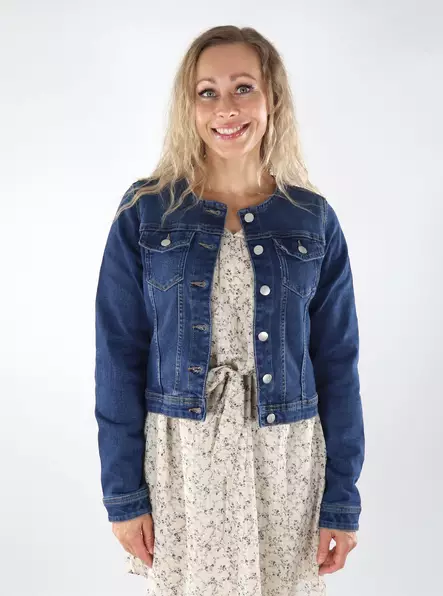 Only Damen Jeansjacke ONLJUICY LS mittelblau - Damen Jeansjacken - 139002 - 1