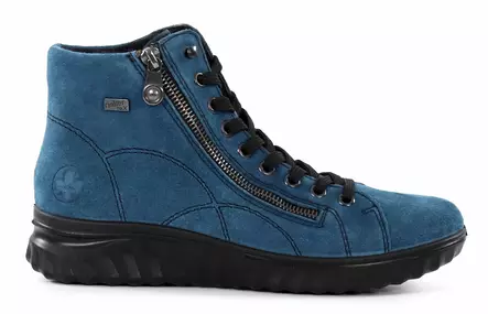 Rieker Damen Leder-Absatzstiefel 59010-12 Blau - Rieker Stiefeletten - 137212 - 1