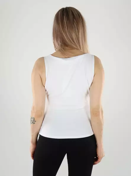 Vila Top Wasserfall Optik Weiß - Damen Tops - 140902 - 2