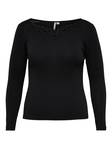 Only Carmakoma Shirt mit Spitze - Damen Langarmshirts - 132012 - 3