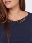 Only Carmakoma Shirt mit Spitze - Damen Langarmshirts - 132012 - 2