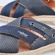 Rieker Herren Pantoletten 21384-14 blau - Herrensandalen - 135362 - 5