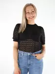 Vero Moda Damen T-Shirt Spitze Schwarz - Damen T-Shirts - 136402 - 1