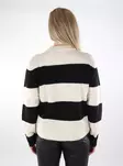 JJXX Damen gestreifter Pullover Chick Bone Weiß/Schwarz - Damenpullover - 136932 - 2