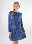 Vila Kleid O-Ausschnitt Bijou Blau/Tri - Kleider und Tuniken - 137392 - 1