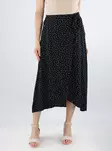 Pieces Pünktchen Wickelrock Schwarz/neue Punkte - Röcke - 138472 - 1