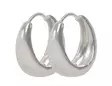 Snö of Sweden Ohrringe Union Honig Tropfring 20 mm Silber - Ohrringe - 141602 - 1
