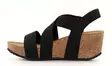 Copenhagen Shoes Keilabsatzsandalen Stacia Schwarz/Schlange - Damen Sandalen - 138372 - 2