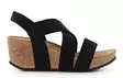 Copenhagen Shoes Keilabsatzsandalen Stacia Schwarz/Schlange - Damen Sandalen - 138372 - 1