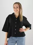 JJXX T-Shirt JXGLOBAL Waffel schwarz - Damen T-Shirts - 141102 - 1