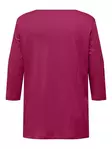 Only Carmakoma Plus-Size-Shirt 3/4 A-Form Sangria - Damen Langarmshirts - 136862 - 2
