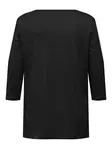 Only Carmakoma Plus-Size-Shirt A-Shape 3/4 Schwarz - Damen Langarmshirts - 136572 - 6