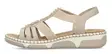 Rieker Damen Sandalen mit weitem Fußbett 66201-62 Beige - Rieker Sandalen - 140622 - 2