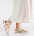 Rieker Damen Sandalen mit weitem Fußbett 66201-62 Beige - Rieker Sandalen - 140622 - 7