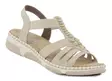 Rieker Damen Sandalen mit weitem Fußbett 66201-62 Beige - Rieker Sandalen - 140622 - 1