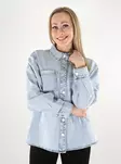 Etwas Neues Damen Denim-Hemd/Jeansjacke Shaket hellblau Denim - Damen Jeansjacken - 137882 - 1