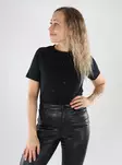 Vero Moda Damen T-Shirt aus Bio-Baumwolle schwarz/silber - Damen T-Shirts - 139502 - 1