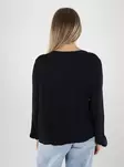 Vero Moda Damenbluse EMB Top schwarz - Damen Langarmshirts - 140162 - 2
