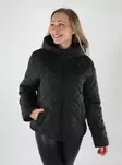 Vila Damen leichte gepolsterte Jacke mit Kapuze Schwarz - Damen Leichte steppjacken - 139492 - 1