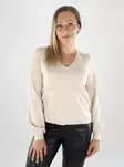 Vila Damenpullover V-Ausschnitt super leicht natur - Damenpullover - 139122 - 1