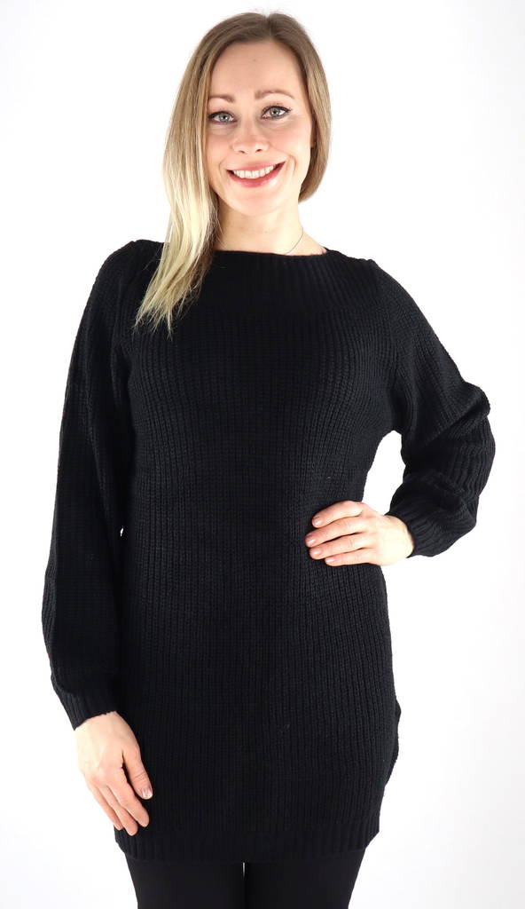 JDY Strickkleid schwarz - Damenpullover - 132502 - 1