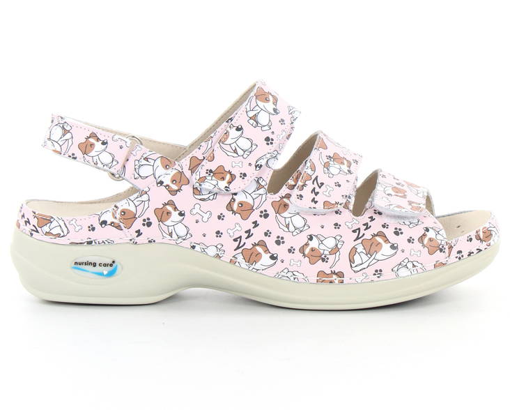 Maschinenwaschbare Pflege-Sandalen aus Leder für Hunde - Damen Arbeitsschuhe - 126982 - 1