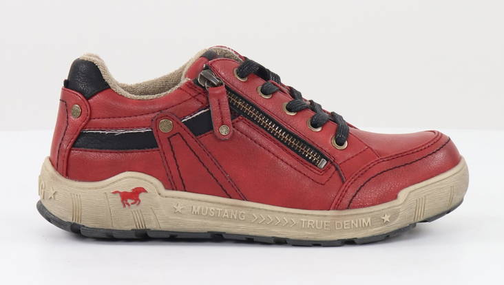Mustang Wanderschuhe 1290-302-5 rot - Damen walkingschuhe - 131882 - 1