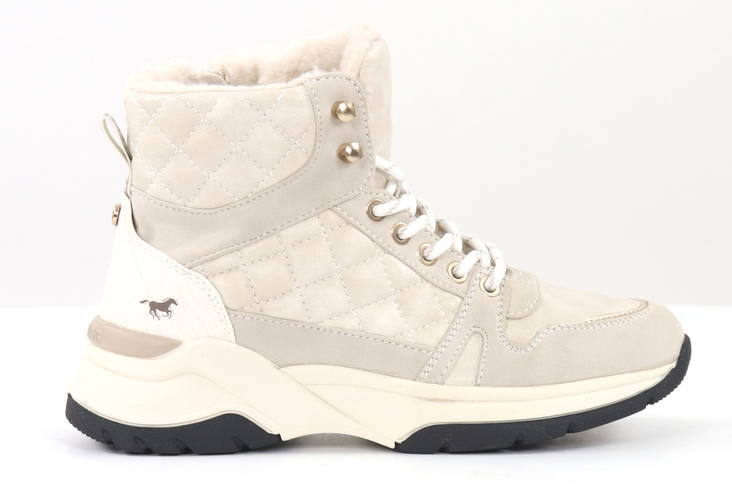 Mustang Stiefeletten 1438-603-243 Elfenbein - Damen Stiefeletten - 132532 - 1