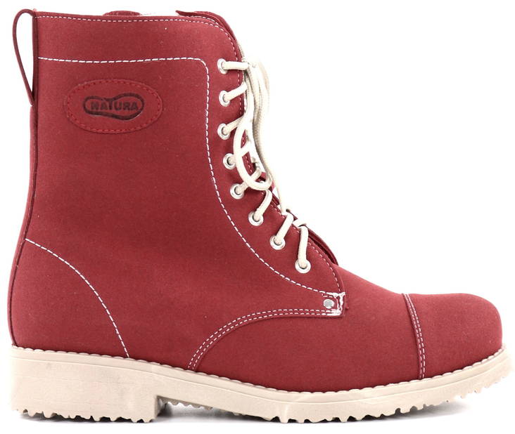 Natura Knöchelstiefel Vege 100, Weinrot - Damen Stiefeletten - 127252 - 1