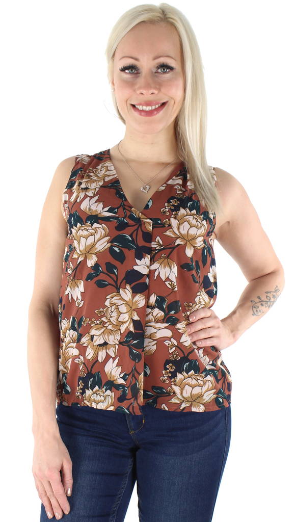 Vero Moda Top mit V-Ausschnitt - Damen Tops - 125112 - 1