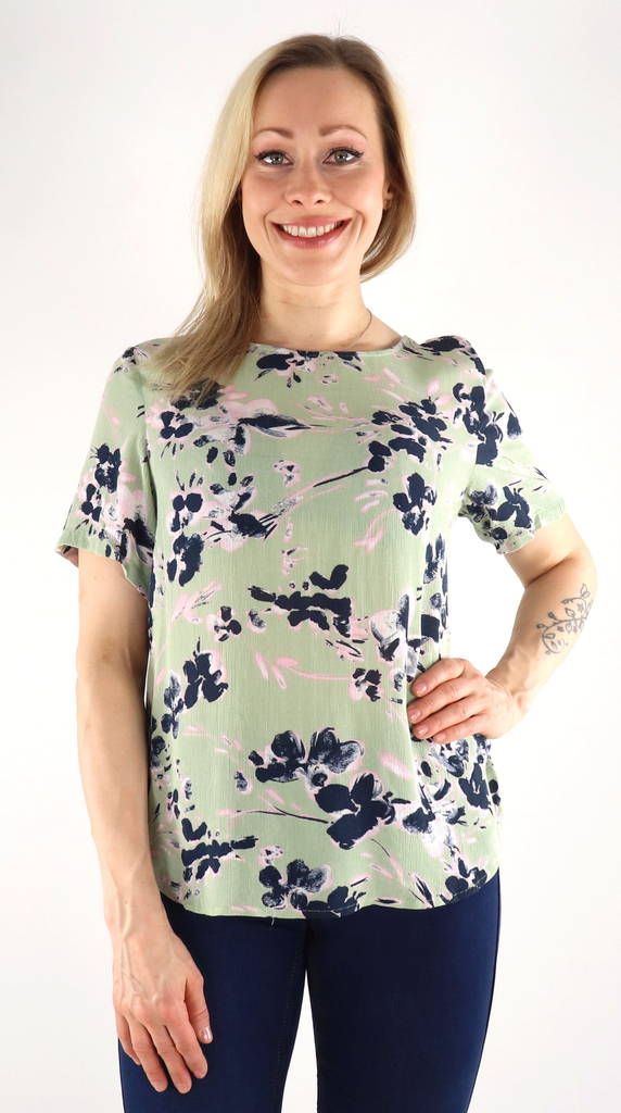 Vero Moda Damen T-Shirt reseda/Mille - Damen T-Shirts - 133572 - 1