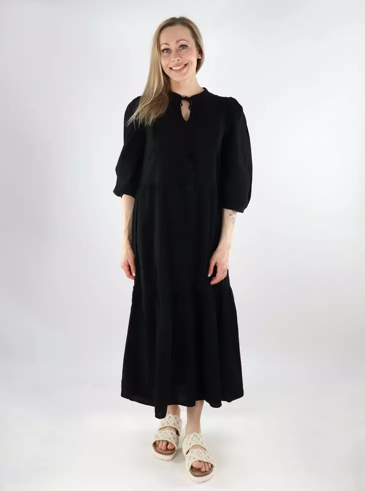 Vero Moda Kleid VMPRETTY 3/4 Lang schwarz - Kleider und Tuniken - 138052 - 1