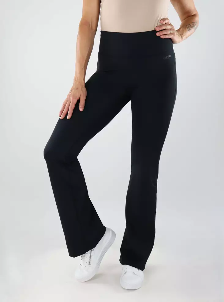 Björn Borg Damen Schlaghose Flare Tights Schwarz - Damenhosen - 139082 - 1