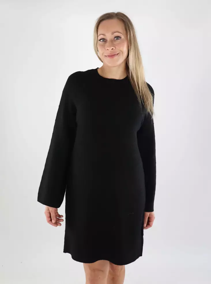 Only Strickkleid Struktur Schwarz - Damenpullover - 139132 - 1