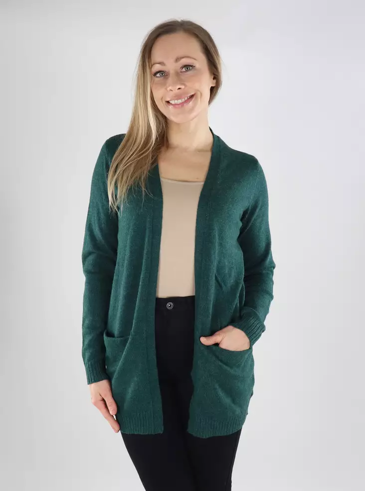 Vila Damen-Cardigan VIRIL Offen ponderosa-Kiefer - Damenpullover - 139672 - 1