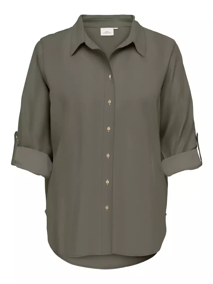 Carmakoma Blusen-Shirt 3/4 Smokey Olive - Damenblusen und -hemden - 140842 - 1