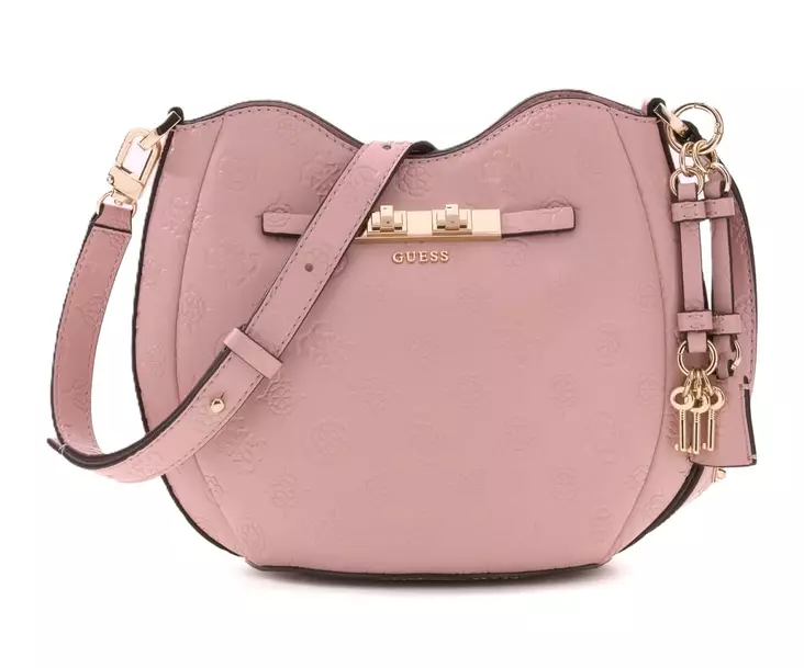 Guess Tasche Carmella in hellrosa mit Logo - Handtaschen - 141512 - 1