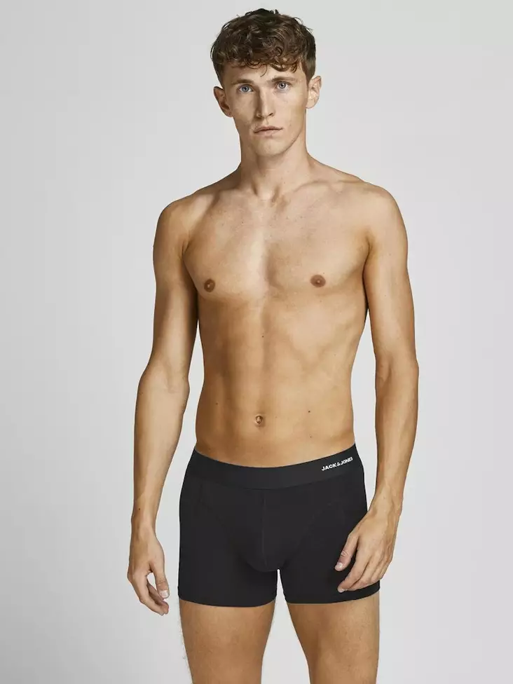 Jack&Jones Boxers Basic Bambus Schwarz 3er-Pack - Herrenboxer und Socken - 136502 - 1