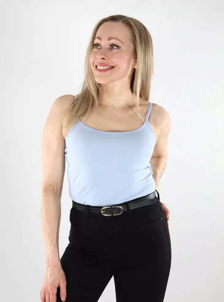 JDY Damen Top Singlet in Kentucky-Blau - Damen Tops - 137912 - 1