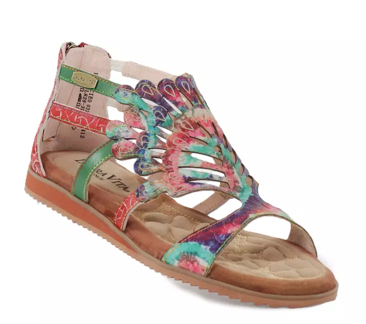 Laura Vita Damen Sandalen Feclicieo 0321 granatrot - Damen Sandalen - 138242 - 1