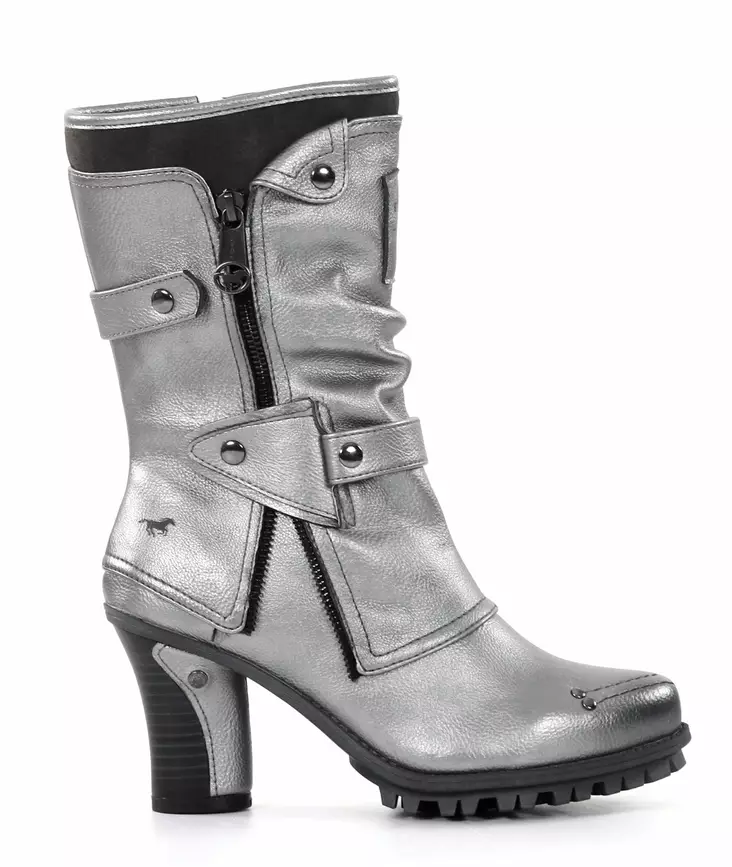 Mustang Damen Stiefeletten 1141-606-21 Silber - Damen Stiefeletten - 137512 - 1