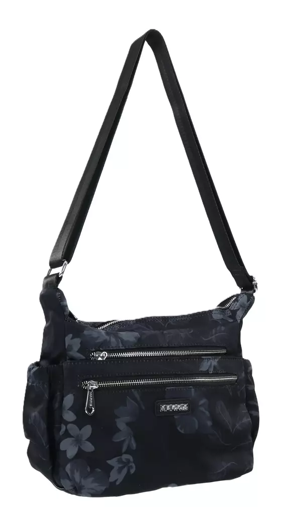 Nabo Tasche Marris NK2220 grau mit Blumen - Handtaschen - 139742 - 1