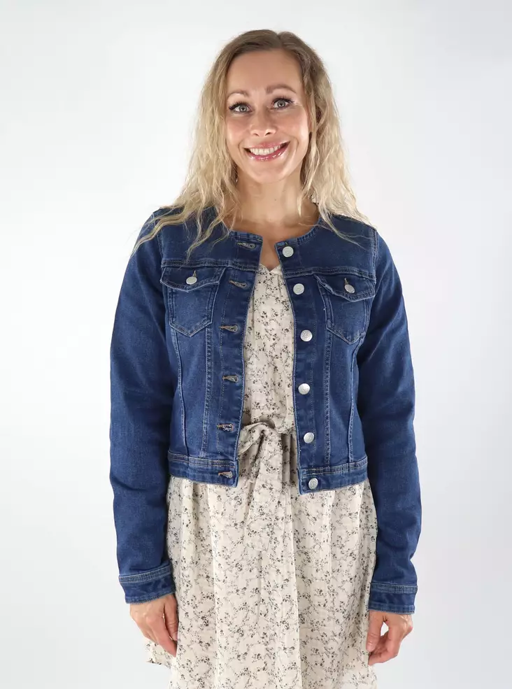 Only Damen Jeansjacke ONLJUICY LS mittelblau - Damen Jeansjacken - 139002 - 1