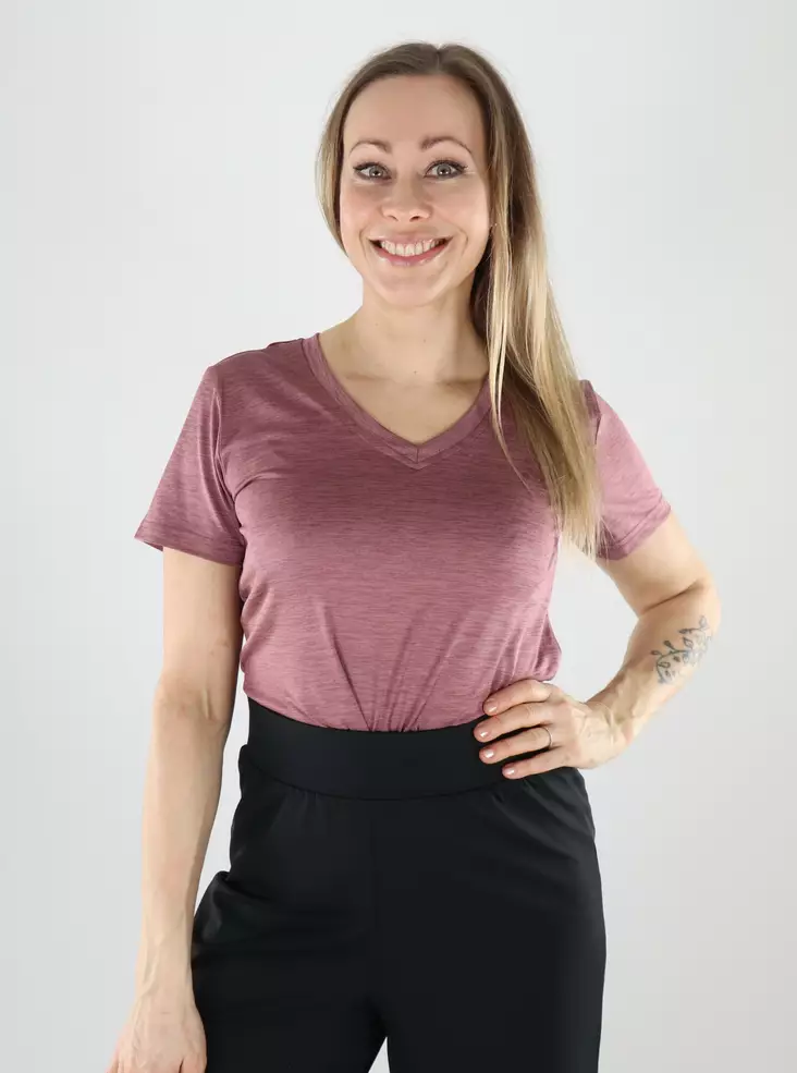 Only Play Damen T-Shirt ONPCORE Life rosabraun - Damen Sport T-Shirts - 140152 - 1