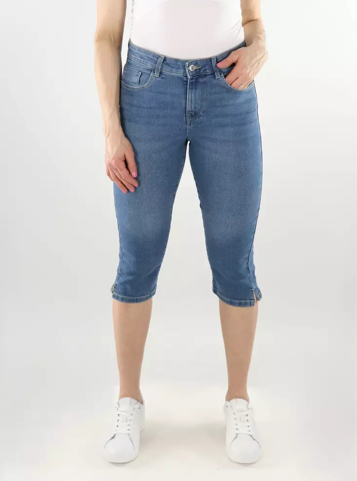 Vero Moda Damen Caprihose MR mittelblau - Damen Shorts und Capris - 138102 - 1