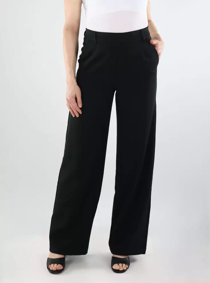 Vila Damen weite Hose HW Wide schwarz - Damenhosen - 137842 - 1