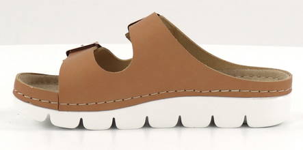 Migant Mules A922-112 braunes Leder - Pantoletten - 133833 - 2