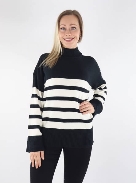 Only Pullover schwarz/Cloud Dancer - Damenpullover - 134713 - 1