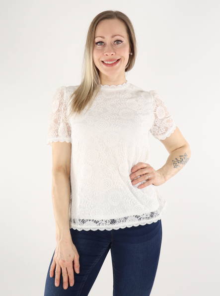 Pieces T-Shirt Spitze Wolkentänzer - Damen T-Shirts - 135693 - 1